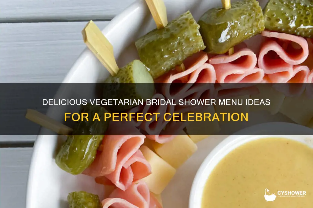 what is serve vegetarians at my bridal shower