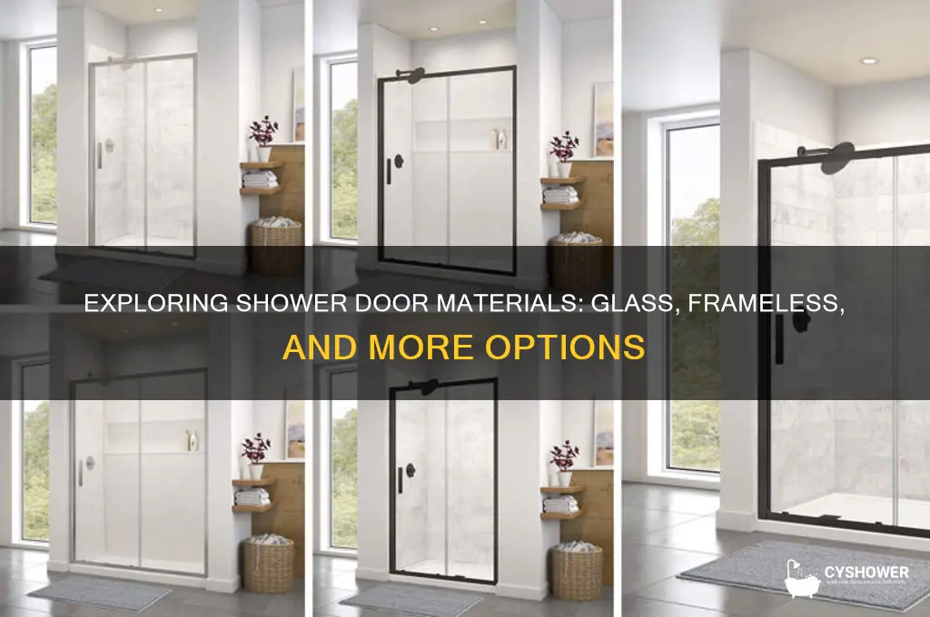 what is shower doors msde of