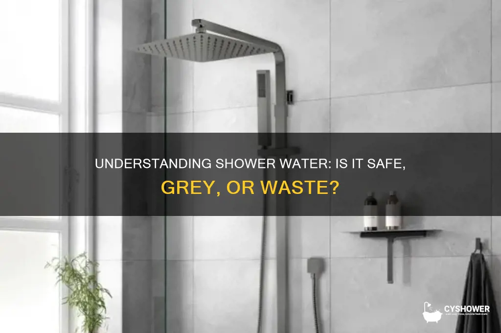 what is shower water considered