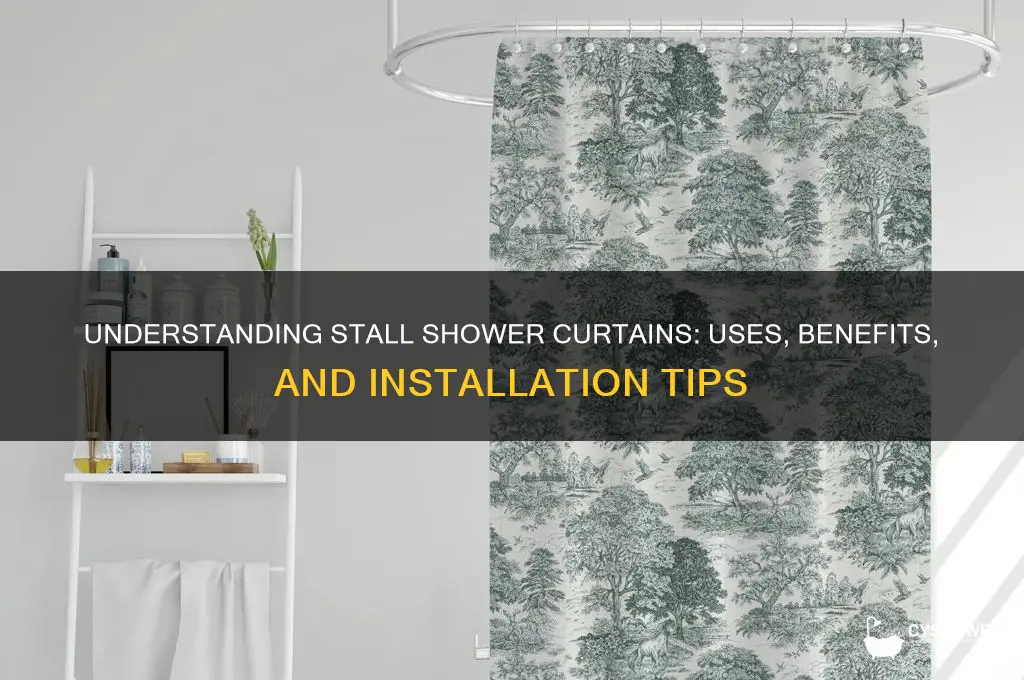 what is stall shower curtain