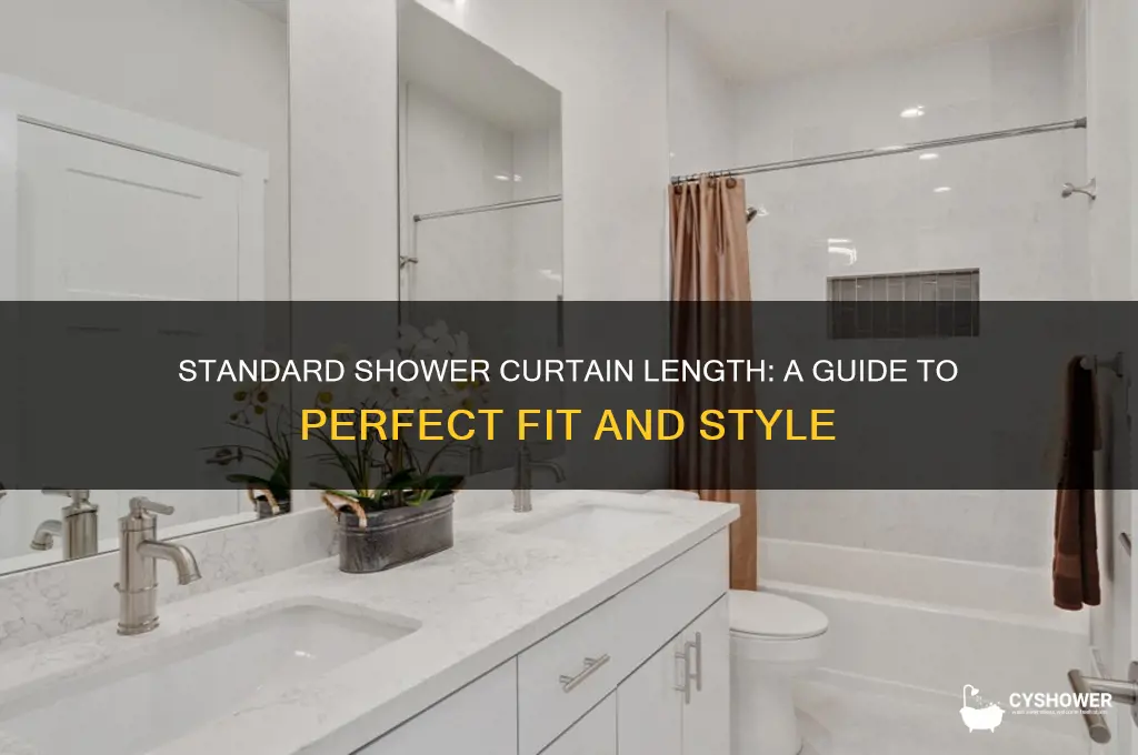 what is standard shower curtain length