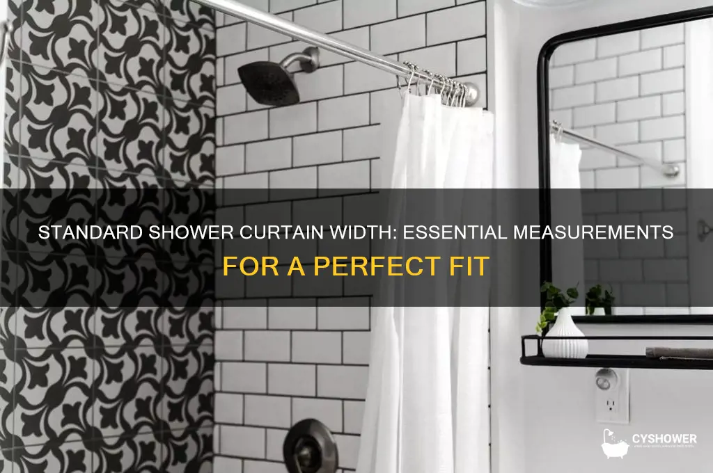 what is standard shower curtain width