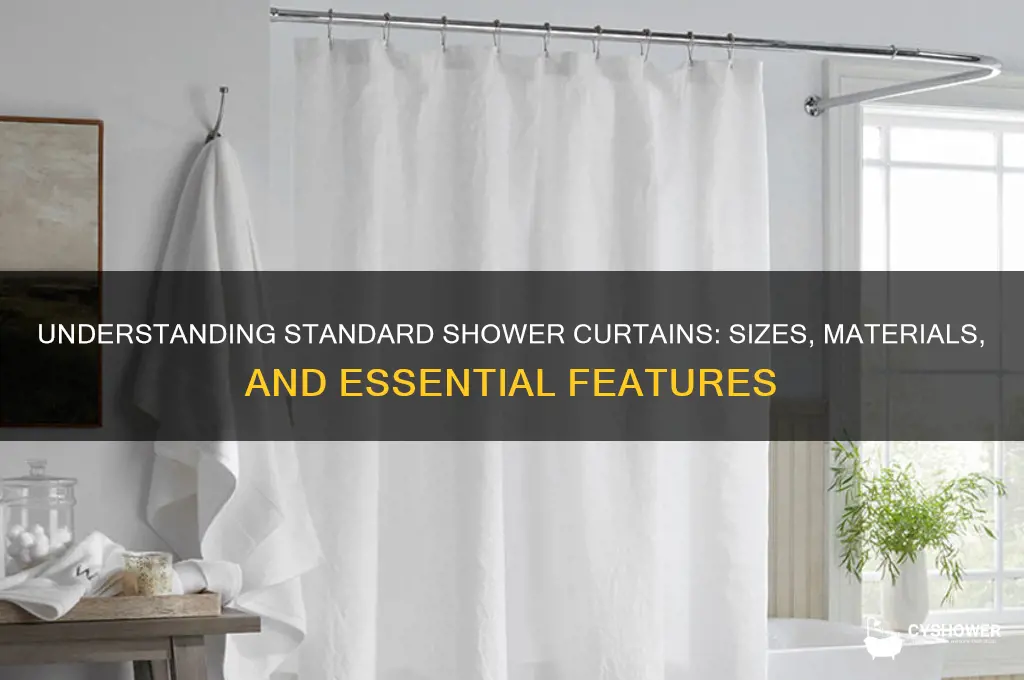 what is standard shower curtain