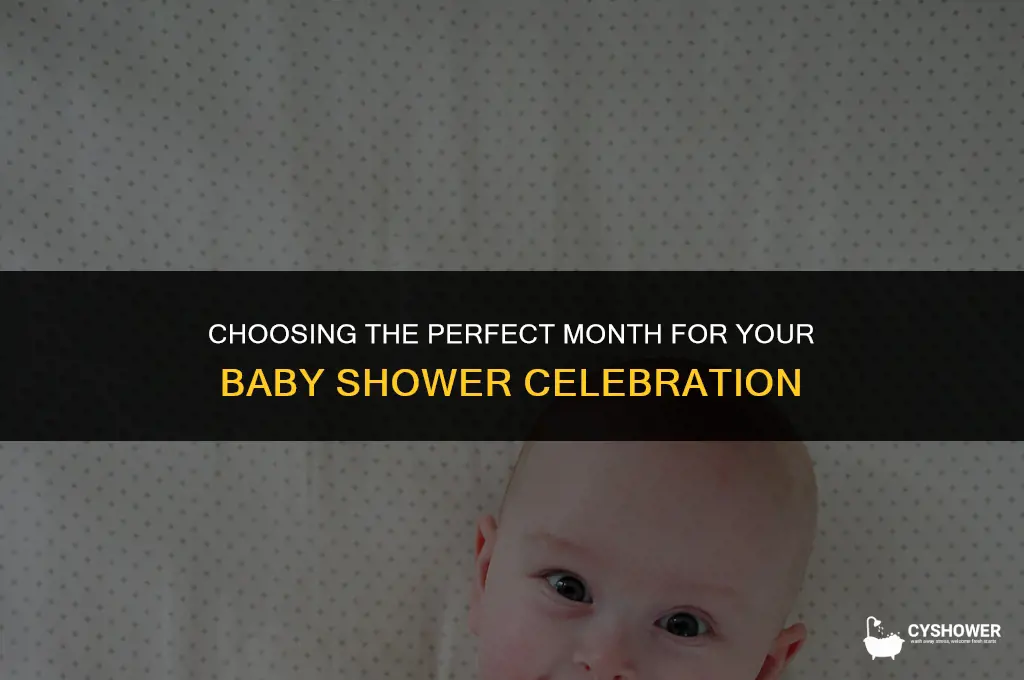 what is the appropriate month to have a baby shower