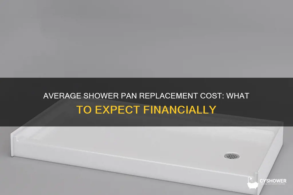 what is the average cost to replace a shower pan