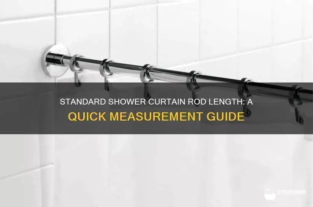 what is the average length of a shower curtain rod