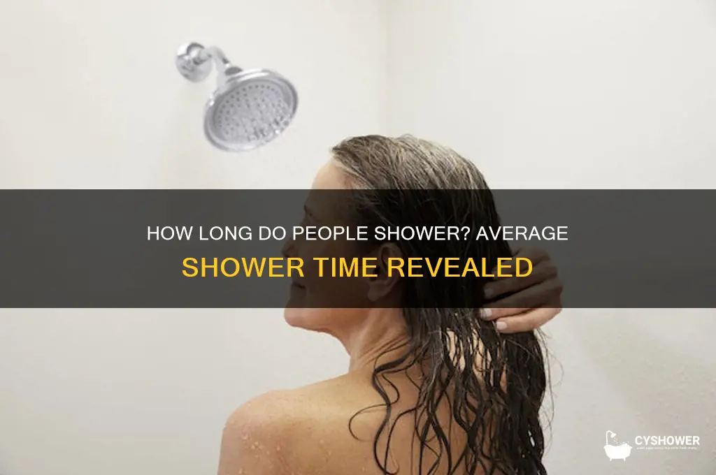 what is the average time a person takes a shower