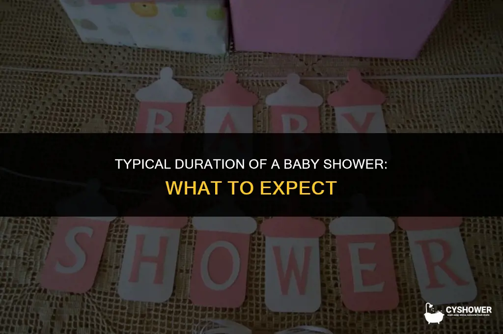 what is the average time for a baby shower
