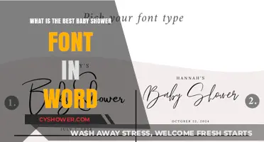Elegant Baby Shower Invitation Fonts: A Guide for Word Users