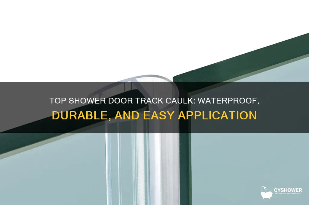 what is the best caulk for shower door track