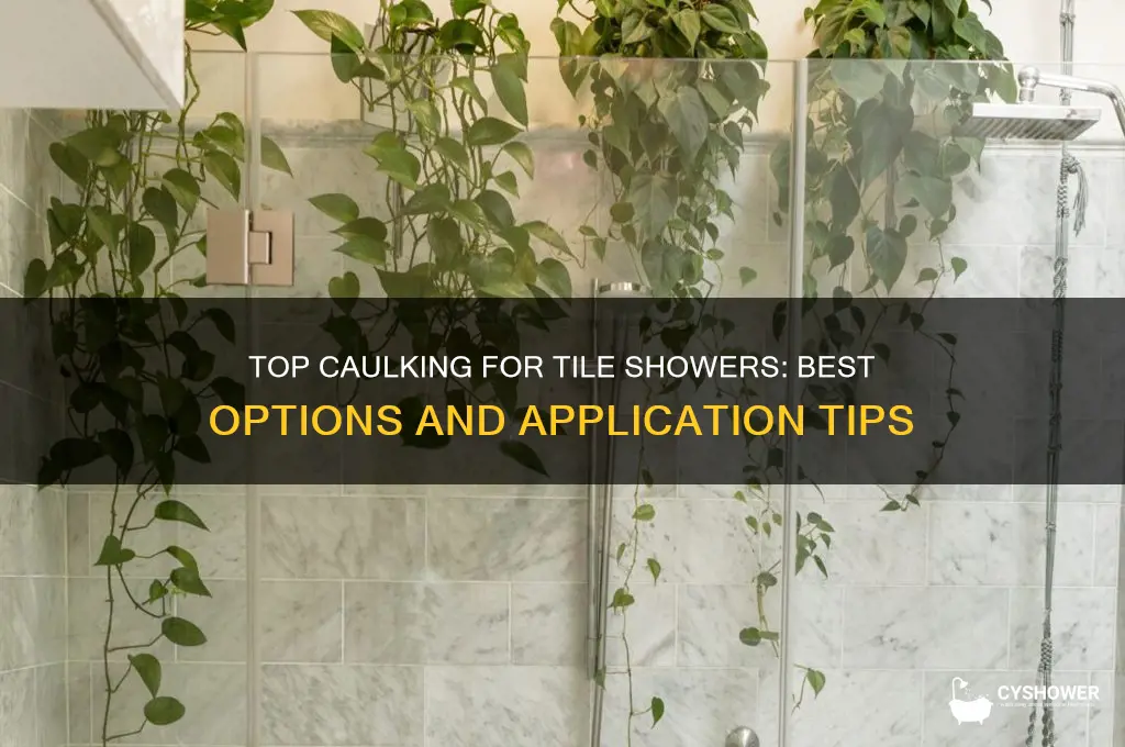 what is the best caulkin fir tile shower