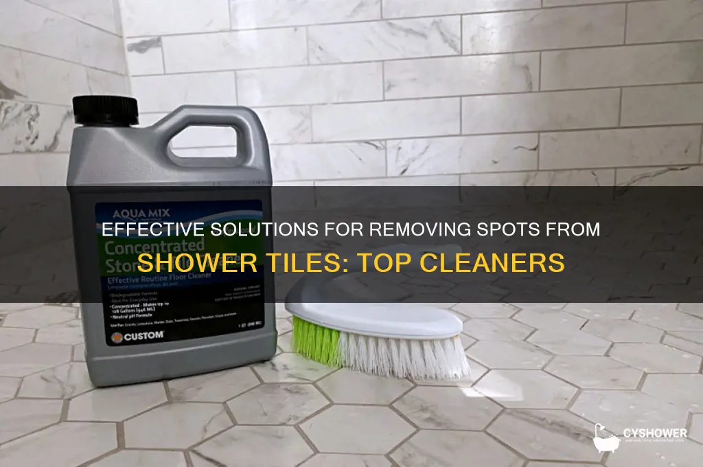 what is the best cleaner for spotted shower tiles
