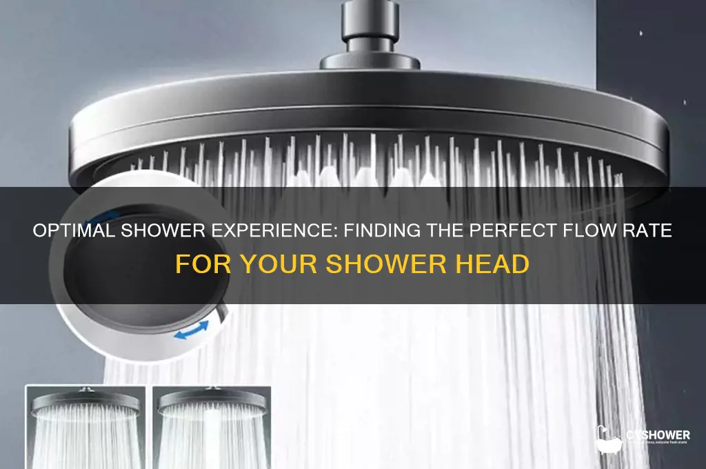 what is the best flow rate for a shower head