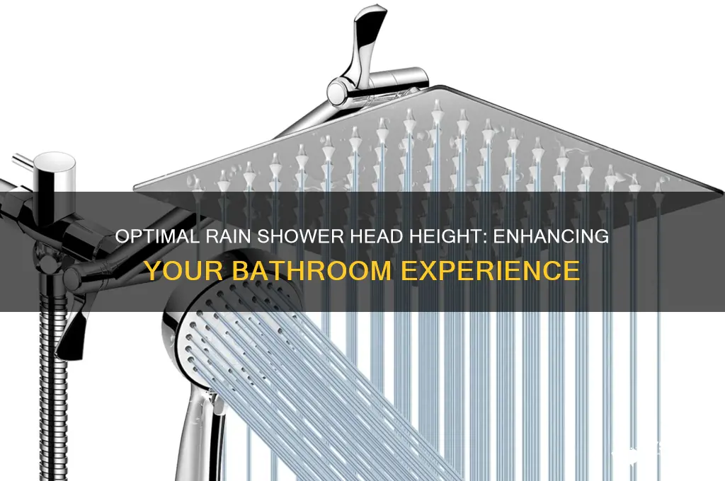 what is the best height for a rain shower head