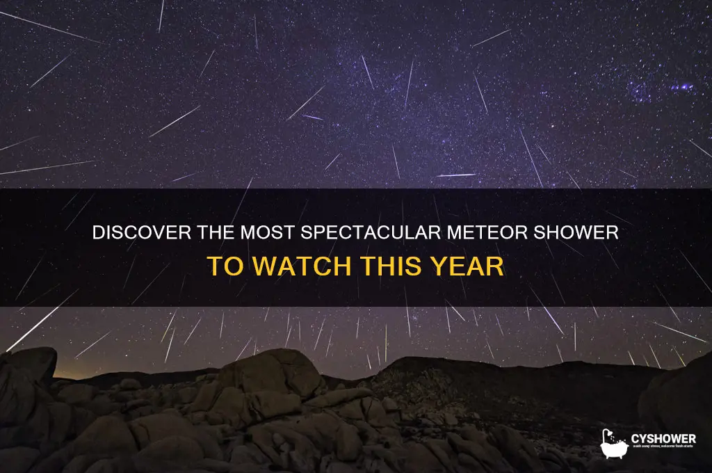 what is the best meteor shower