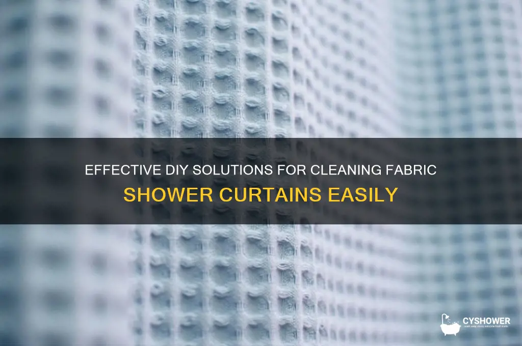 what is the best remedy for cleaning fabric shower curtains