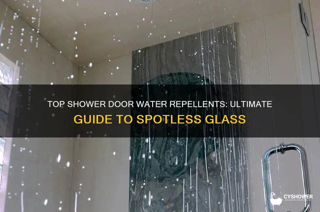 what is the best shower door water repellent