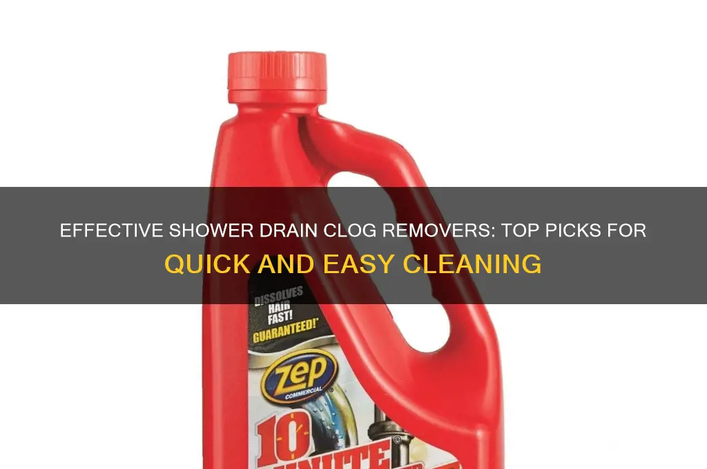 what is the best shower drain clog remover