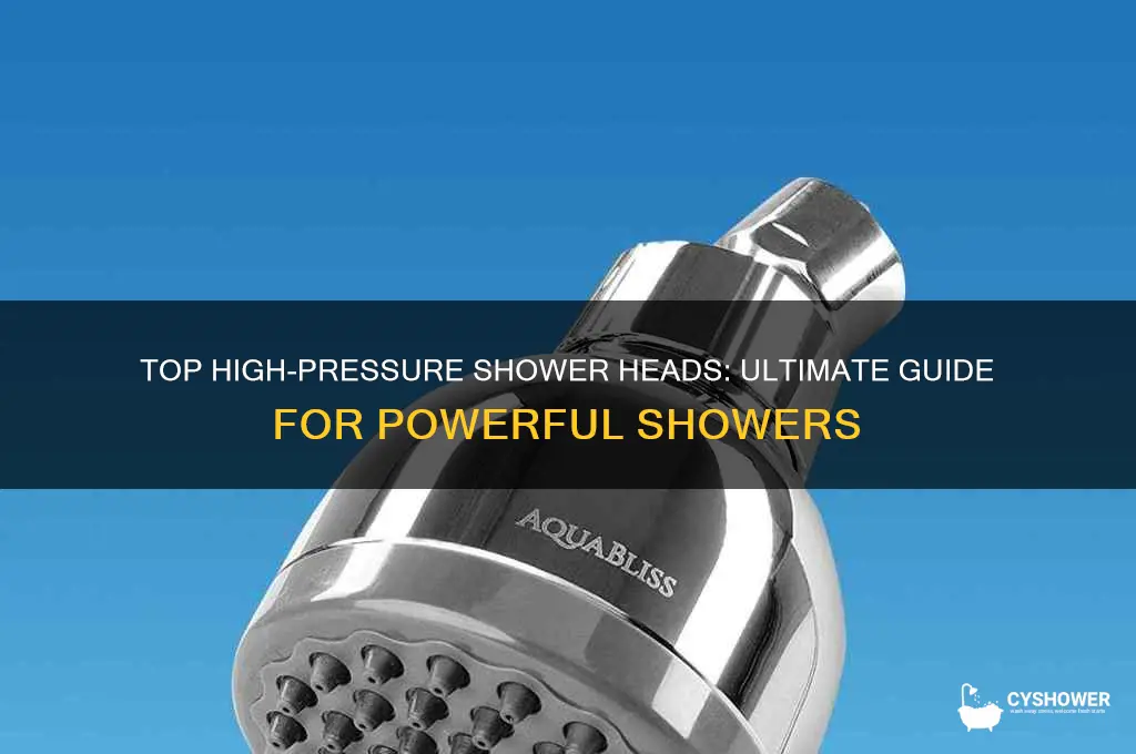 what is the best shower head for high pressure
