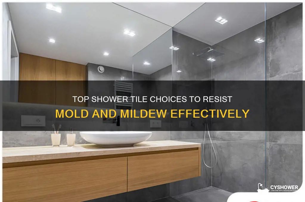 what is the best shower tile to prevent mold