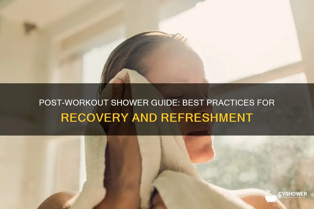 what is the best shower to take after a workout