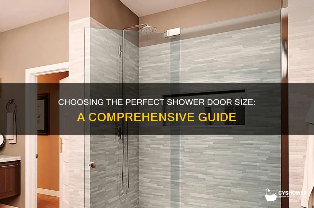 what is the best size for a shower door