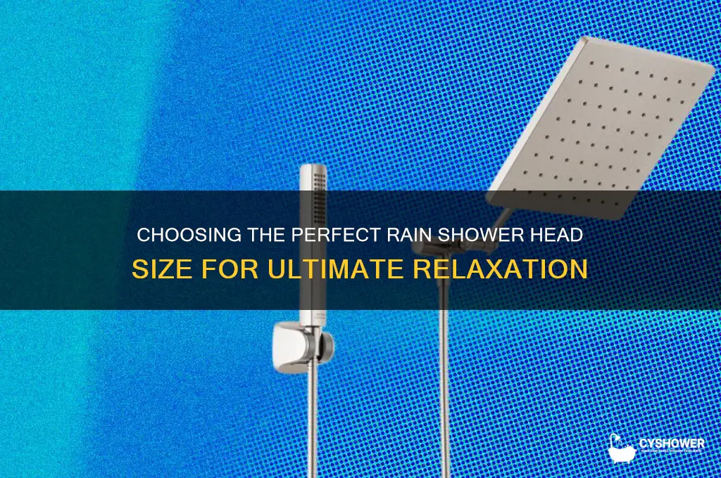 what is the best size rain shower head