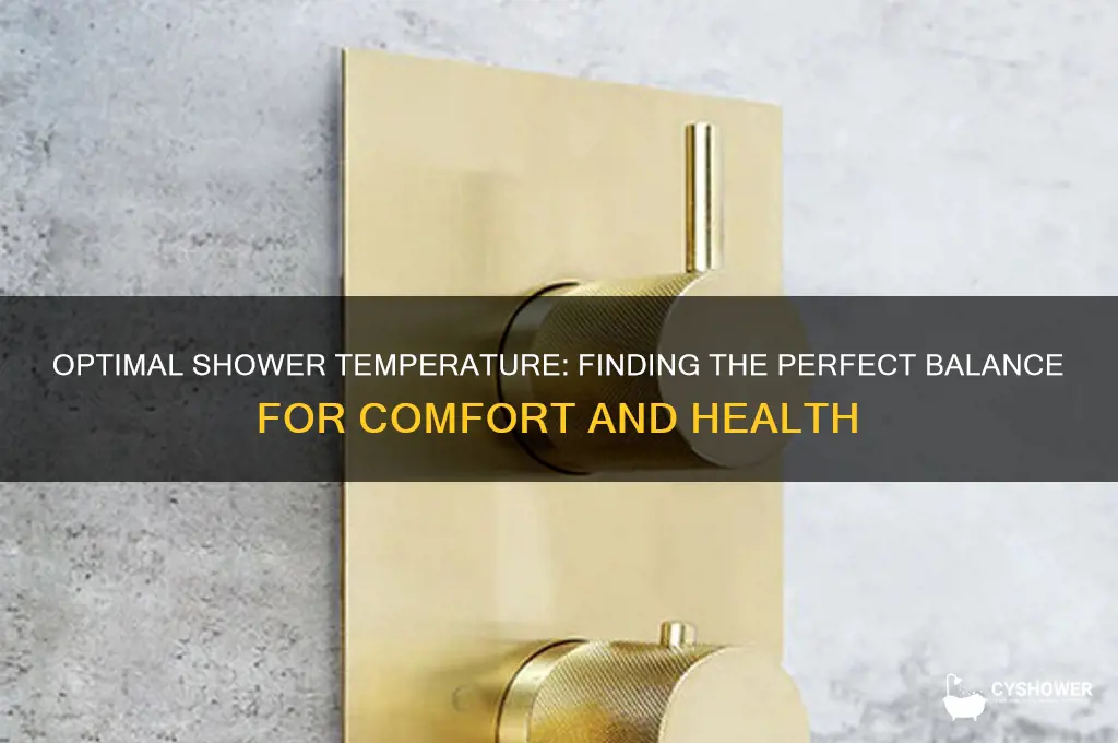 what is the best temperature to take a shower