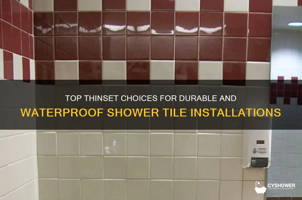 what is the best thinset for shower tile