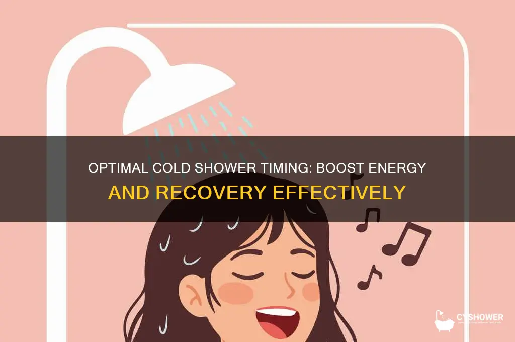 what is the best time to take a cold shower