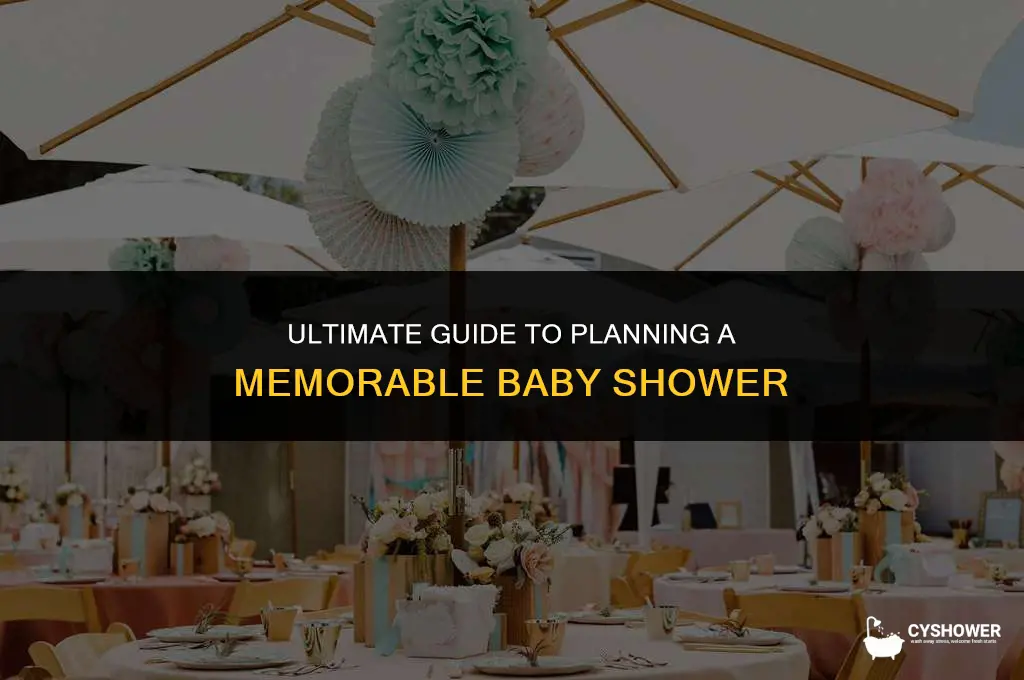 what is the best way to plan a baby shower