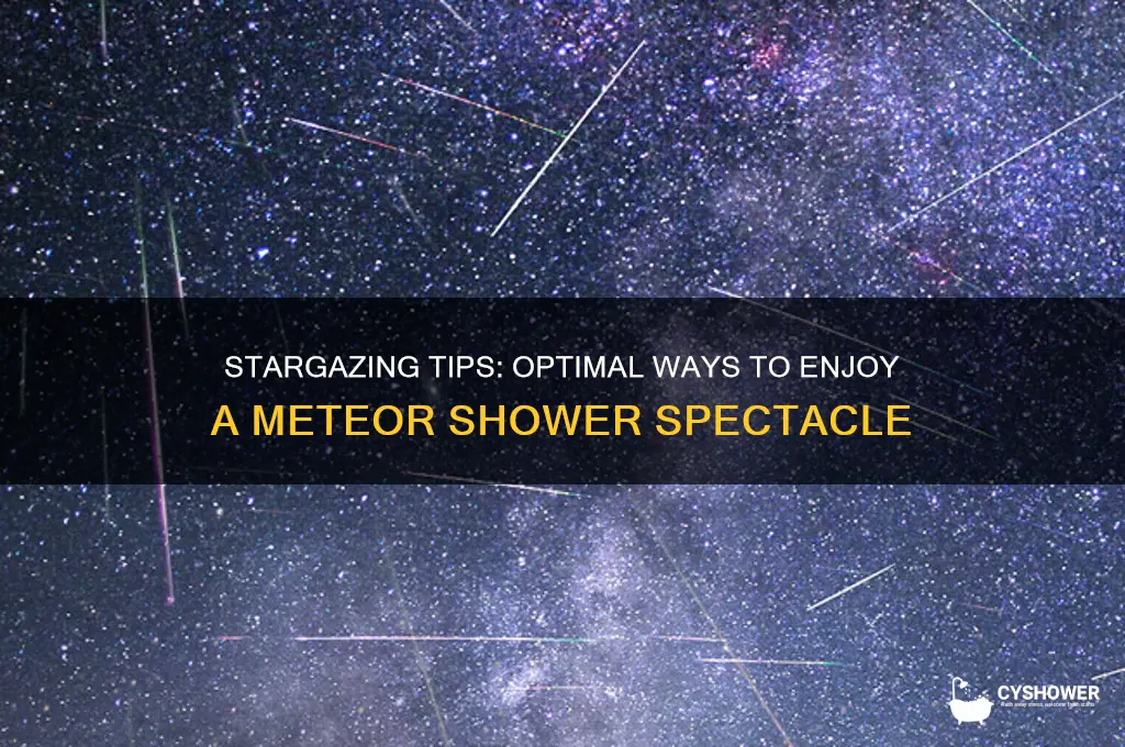 what is the best way to watch a meteor shower