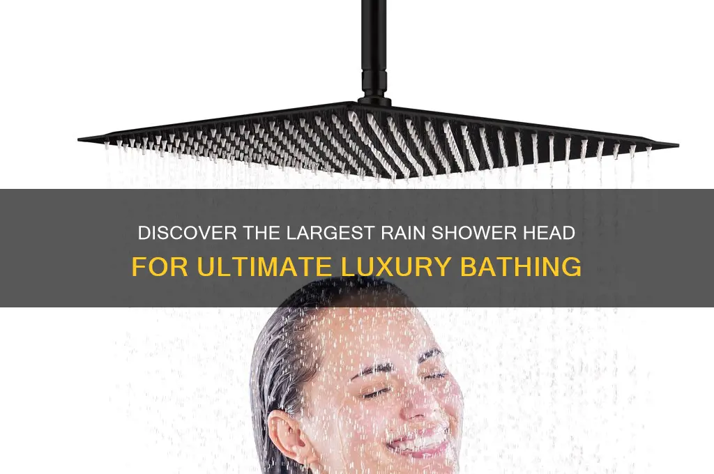 what is the biggest rain shower head