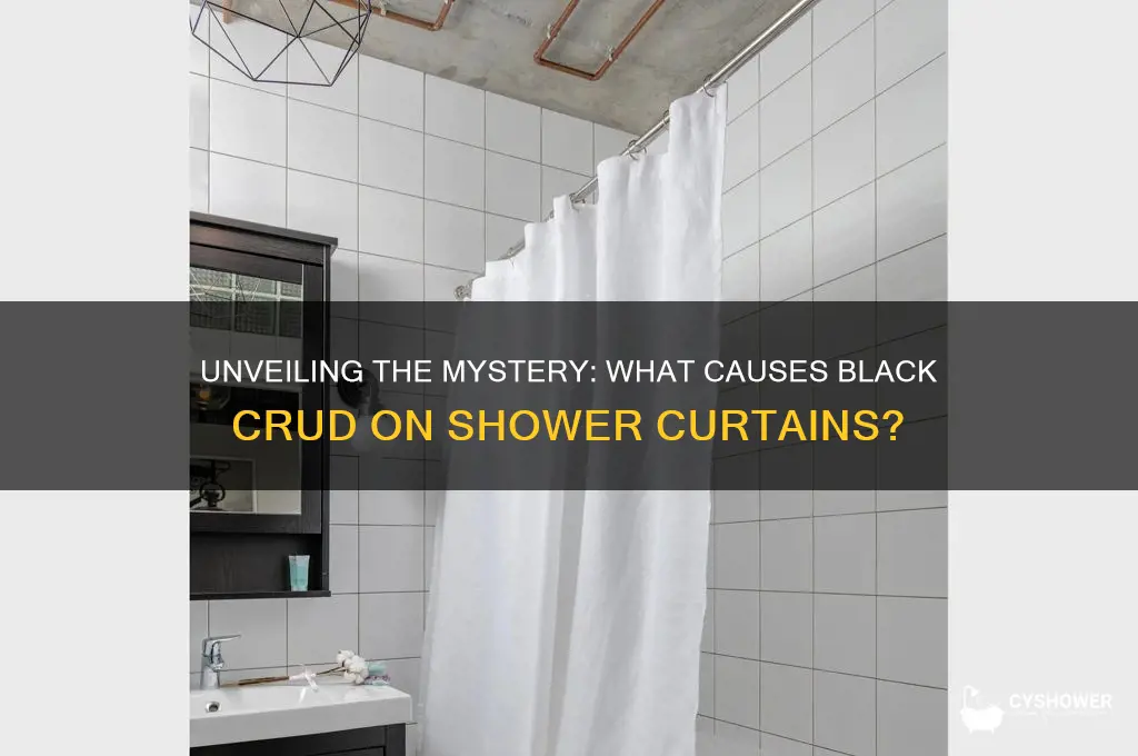 what is the black crud on shower curtain