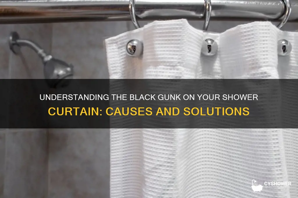 what is the black stuff on my shower curtain