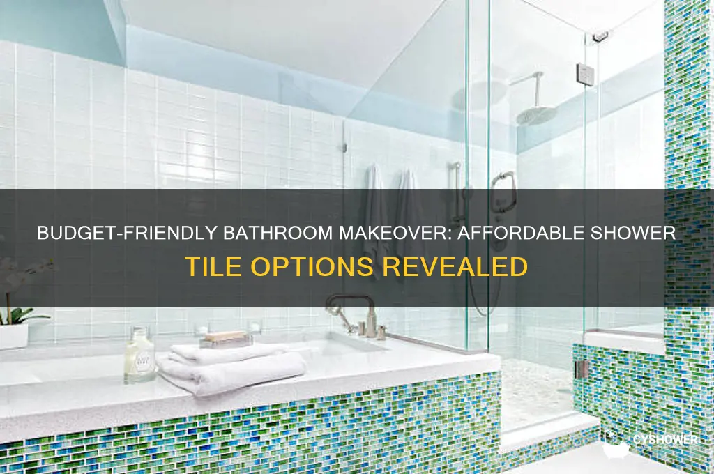 what is the cheapest shower tile to use