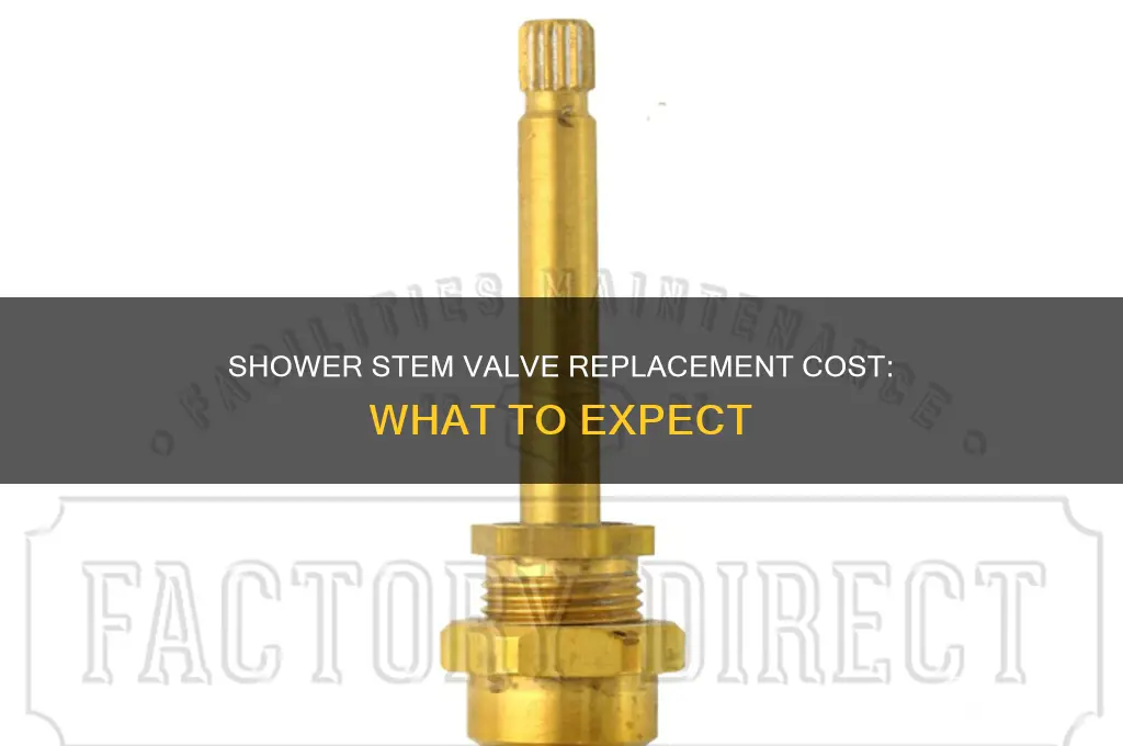 what is the cost to replace a shower stem valve