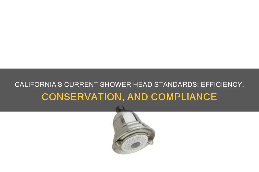 what is the current standard for shower heads in ca