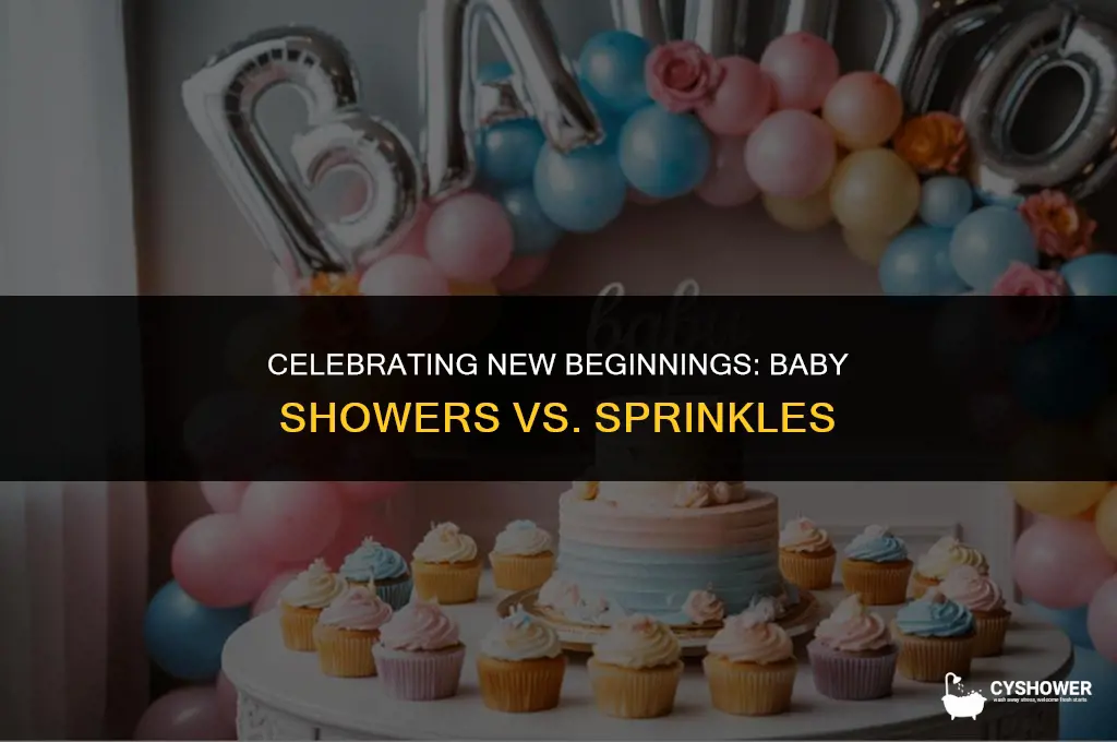 what is the difference between a baby shower and sprinkle