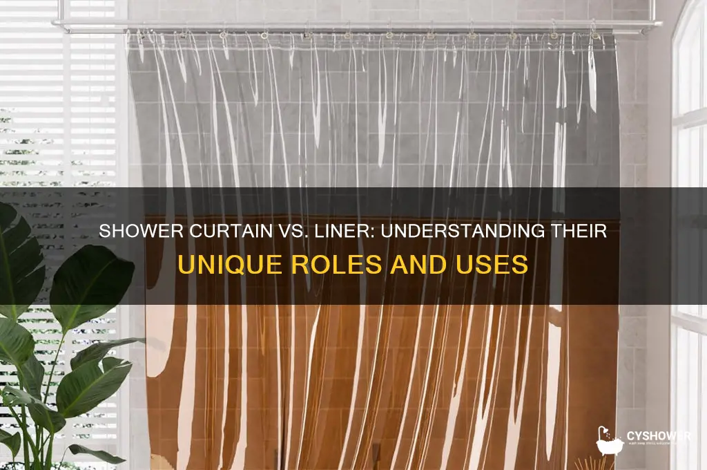 what is the difference between a shower curtain or liner