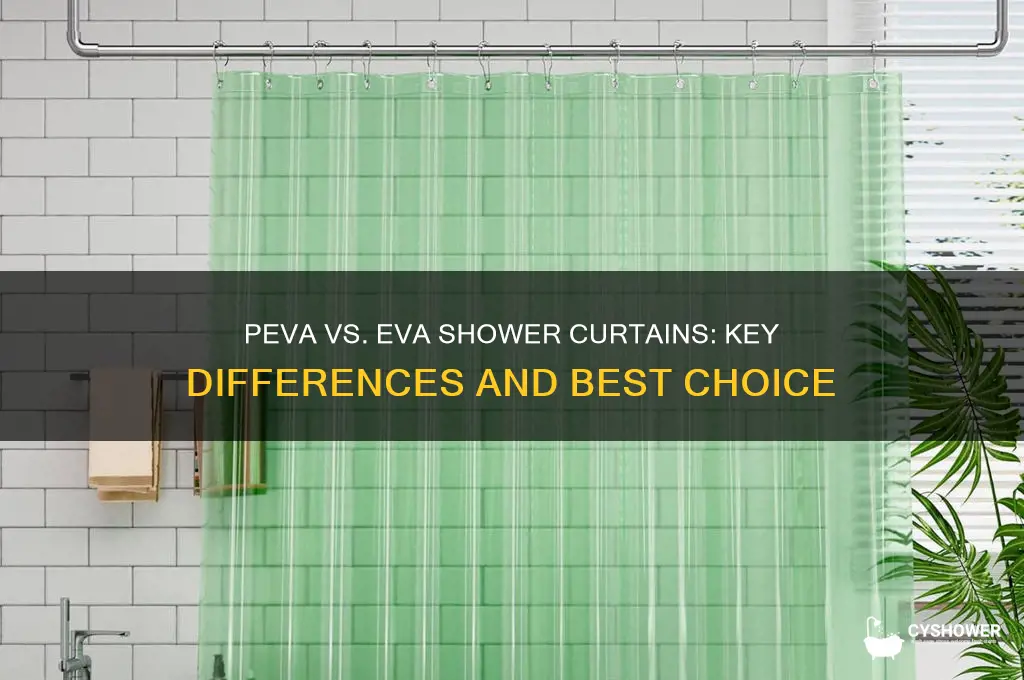 what is the difference between eva and peva shower curtain
