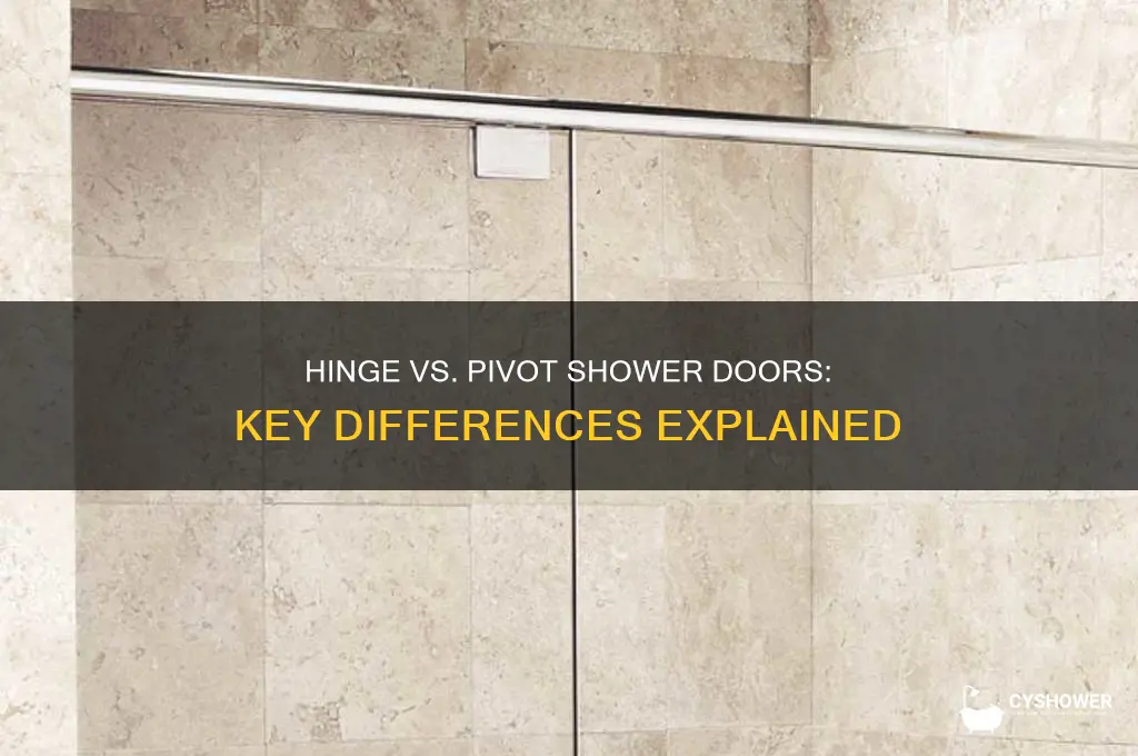 what is the difference between hinge and pivot shower doors