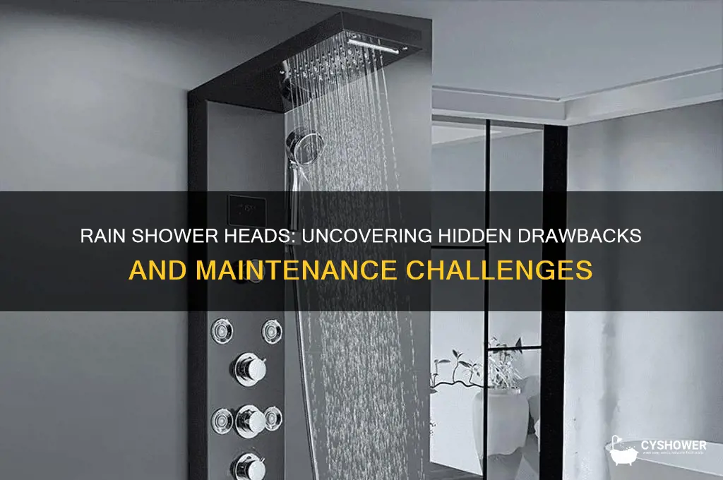 what is the downside of a rain shower head