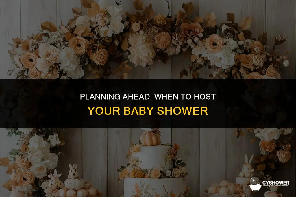what is the earliest you can have a baby shower