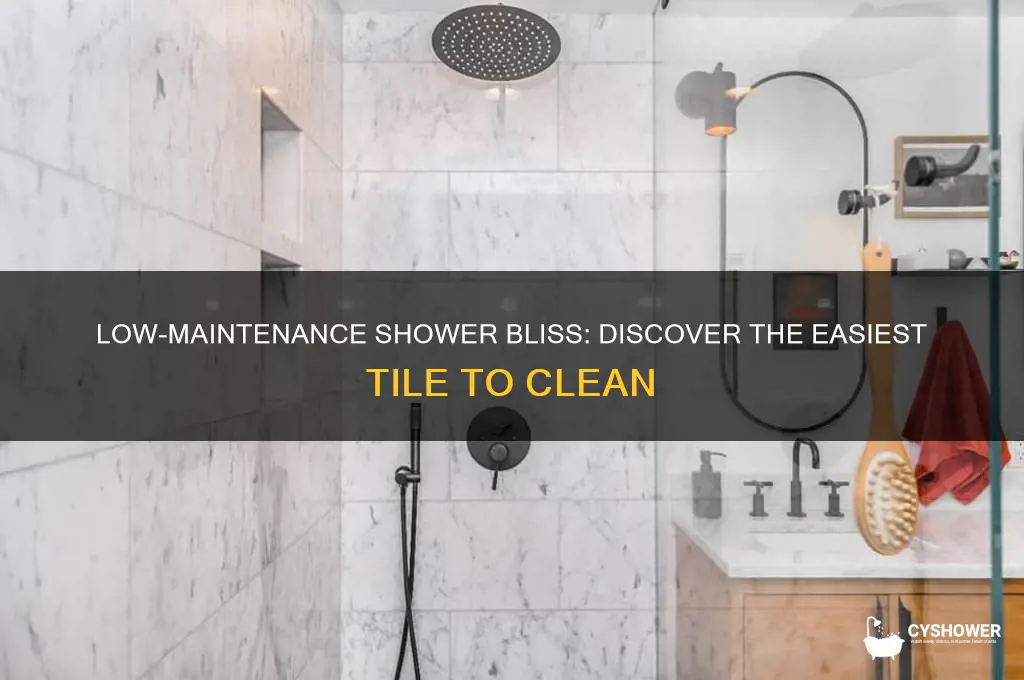 what is the easiest shower tile to clean