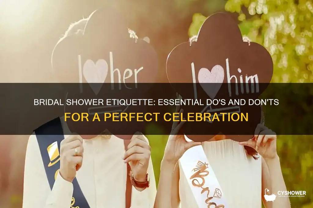 what is the edicate for bridal shower
