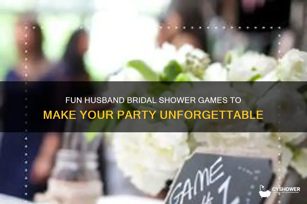what is the famous husband bridal shower games