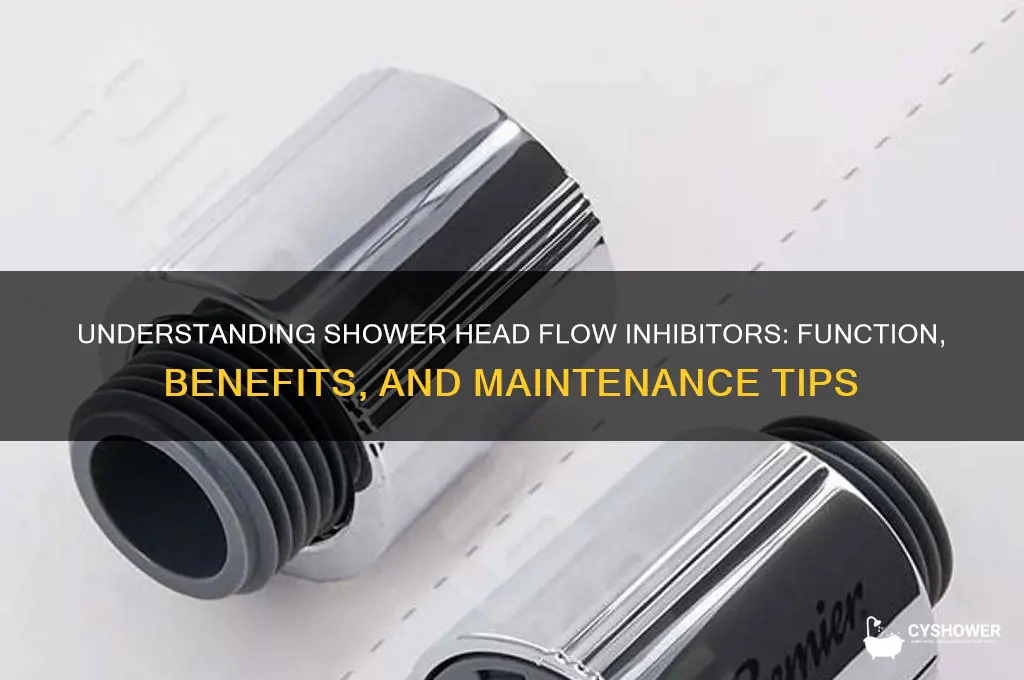 what is the flow inhibitor in a shower head