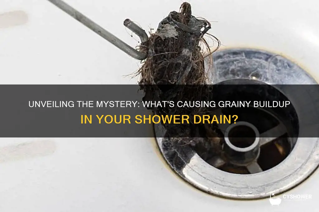 what is the grainy stuff in my shower drain