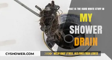 What's That Hard White Buildup in Your Shower Drain?